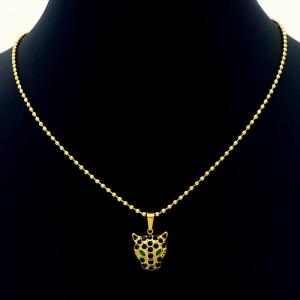 SS Gold-Plating Necklace - KN233726-HM