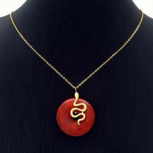SS Gold-Plating Necklace - KN235148-FA