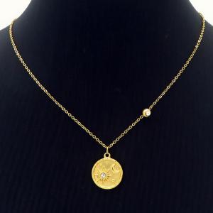 SS Gold-Plating Necklace - KN235155-FA