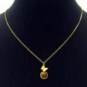 SS Gold-Plating Necklace - KN235163-FA