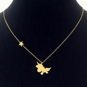 SS Gold-Plating Necklace - KN235180-HG