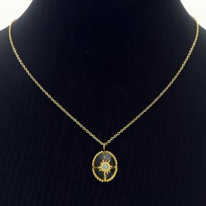 SS Gold-Plating Necklace - KN235186-HG