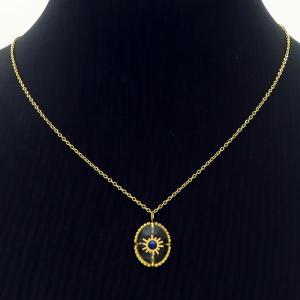 SS Gold-Plating Necklace - KN235187-HG