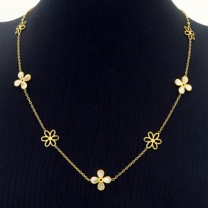 SS Gold-Plating Necklace - KN235253-SP