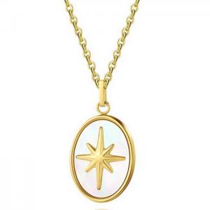 SS Gold-Plating Necklace - KN235369-WGYC