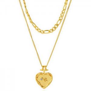 SS Gold-Plating Necklace - KN235381-WGYC