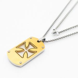 SS Gold-Plating Necklac - KN235906-AQ