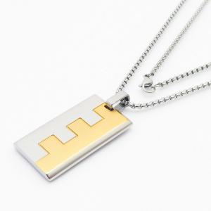 SS Gold-Plating Necklac - KN235908-AQ