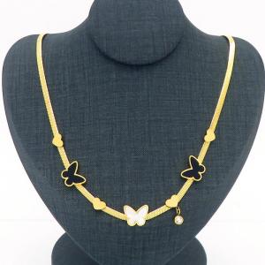 SS Gold-Plating Necklace - KN236050-SP