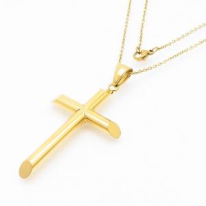 SS Gold-Plating Necklace - KN236283-MS