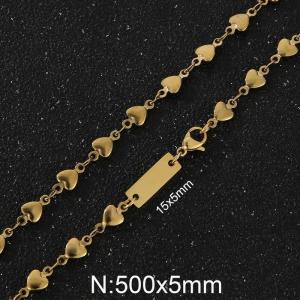 5mm heart-shaped chain ID item - KN239342-Z