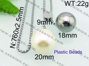 Plastic Necklace - KN24021-Z