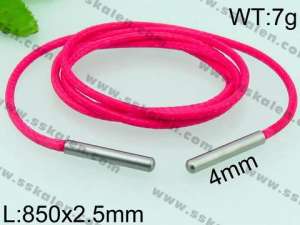 Stainless Steel Clasp with Fabric Cord - KN24321-Z
