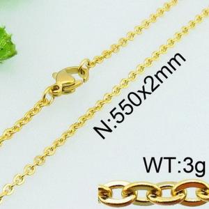 Staineless Steel Small Gold-plating Chain - KN24329-Z