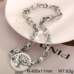 Exaggerated Chain 316L Stainless Steel Tree of Life Christmas Tree Gift - KN24634-Z