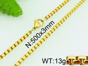 Staineless Steel Small Gold-plating Chain - KN24861-Z