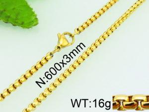 Staineless Steel Small Gold-plating Chain - KN24862-Z