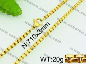 Staineless Steel Small Gold-plating Chain - KN24863-Z