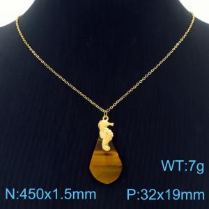 450x1.5mm O-Chain  Fit with Gold Colour Rounded and  White Stone Necklaces for Men's Stainless Steel Jewelry - KN250325-FA