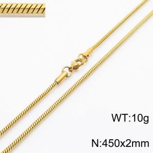 Stainless steel square snake chain necklace - KN250515-Z