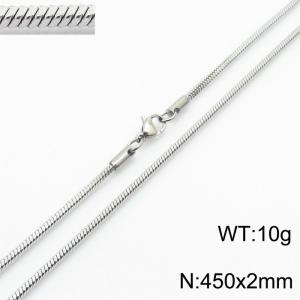 Stainless steel square snake chain necklace - KN250517-Z