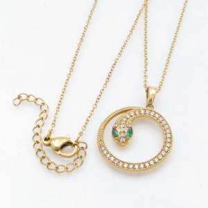 Stainless Steel Stone Necklace - KN260091-KD