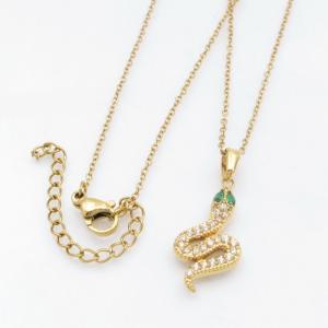 Stainless Steel Stone Necklace - KN260093-KD