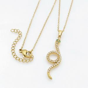 Stainless Steel Stone Necklace - KN260094-KD