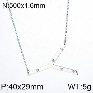 Stainless Steel Necklace - KN27474-K