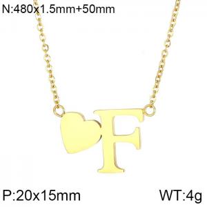 SS Gold-Plating Necklace - KN27641-K