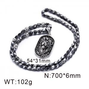 Stainless Steel Necklace - KN27907-BD