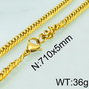 SS Gold-Plating Necklace - KN28128-Z