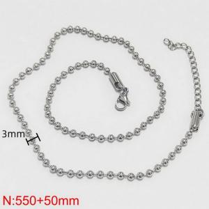 Stainless Steel Necklace - KN282581-Z