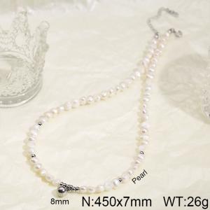 Irregular freshwater pearl pearl necklace - KN282944-Z