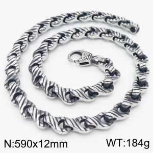 Stainless Steel Necklace - KN283174-KJX