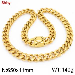 SS Gold-Plating Necklace - KN283529-Z