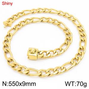 SS Gold-Plating Necklace - KN283611-Z
