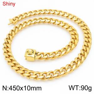 SS Gold-Plating Necklace - KN283742-Z