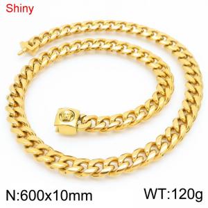 SS Gold-Plating Necklace - KN283745-Z