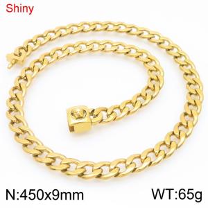 SS Gold-Plating Necklace - KN283777-Z