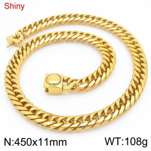 SS Gold-Plating Necklace - KN283924-Z