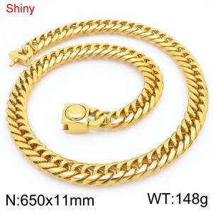 SS Gold-Plating Necklace - KN283928-Z