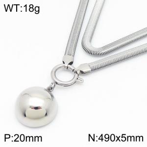 Stainless Steel Necklace - KN283983-Z