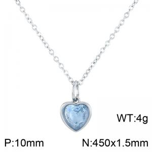 Stainless Steel Stone Necklace - KN284088-LK