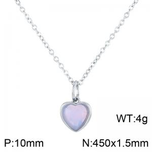 Stainless Steel Stone Necklace - KN284089-LK