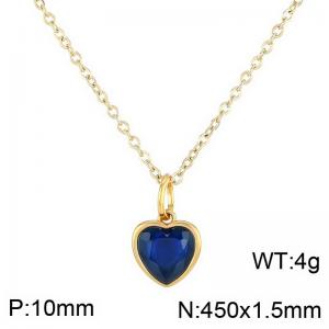 Stainless Steel Stone Necklace - KN284100-LK