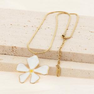 SS Gold-Plating Necklace - KN286006-SP