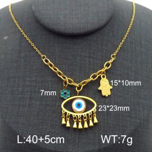 SS Gold-Plating Necklace - KN286196-FA
