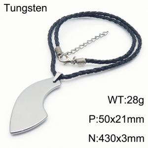 SS Leather Necklaces - KN286352-TS
