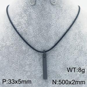 Stainless steel with Ceramic Necklace - KN286361-TS